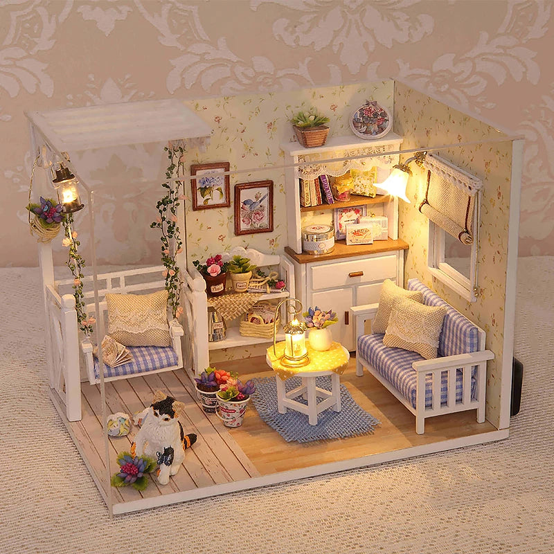 DIY Miniature Dollhouse Kit – Bygg Din Egen Drømmehus