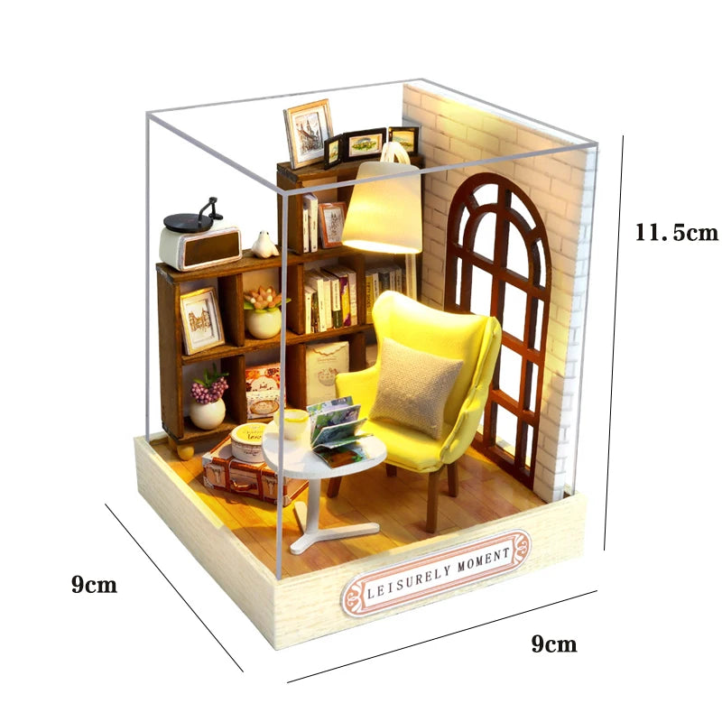 DIY Miniature Dollhouse Kit – Bygg Din Egen Drømmehus